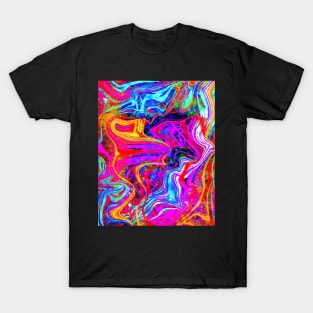 Neon space galaxy, T-Shirt